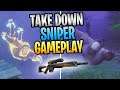 FORTNITE - Water TAKE DOWN Art Deco Sniper Rifle Save The World Gameplay