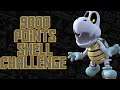 How to get 9000 points using a character with a shell and crashing over the finish line. Mario Kart