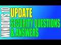 How To Update Your Security Questions & Answers For Windows 10 Local User Account