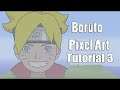 Minecraft Boruto Uzamaki Pixel Art Tutorial Part 3 (Boruto | Naruto)