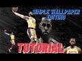 NBA player wallpaper editing tutorial using PicsArt| Simpleng pag eedit ngwallpaper #PicsArt