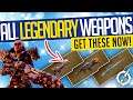 Outriders | ALL LEGENDARY WEAPONS! Best 10 Legendries (So far!) w/ Timestamps!