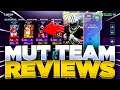 TEAM REVIEWS! | RATING YOUR MUT TEAM! | FAVORITE PLAYERS AND BEST UPGRADES REVEALED MADDEN 21!