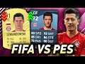 FIFA 21 vs PES 2021 - Największe różnice w ocenach zawodników!