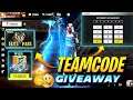 FREE FIRE LIVE TEAM CODE GIVEAWAY | REDEEM CODE GIVEAWAY | TEAM CODE TOPUP GIVEAWAY | LIVE FREE FIRE