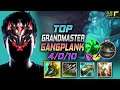 GrandMaster Gangplank TOP vs Tahm Kench - 천상계 장인 탑 갱플랭크 템트리 룬 신파자 착취 ガングプランク - LOL KR 11.18