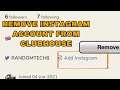 How To Remove  Instagram Account From Clunhouse Profile