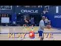 Klay live from Warriors practice!!!! (Will probably need to mute this later)