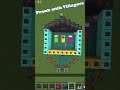 Pranks With Villagers in Minecraft #shorts