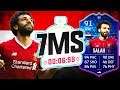 THE EGYPTIAN KING!! 91 TOTGS SALAH 7 MINUTE SQUAD BUILDER!! - FIFA 20 ULTIMATE TEAM