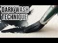 Watercolor Dark Wash Technique