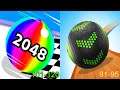 Ball Run 2048 VS Going Balls Android iOS Gameplay (Level 101-120 VS Level 91-95)