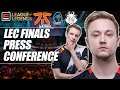 LEC Summer Finals Press Conference - G2, Fnatic and Rogue talk playoffs | ESPN Esports