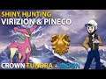 LIVE! POKEMON SWORD - SHINY HUNTING VIRIZION + ULTRA MOON ROUTE 10 SHINY PINECO HUNT