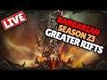 🔴LIVE  Season 23 Diablo 3 Greater Rift Push Whirl Wind Barbarian