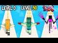 Monster School: Nail Woman GamePlay Mobile Game Max Level LVL Noob Pro Hacker - Minecraft Animation