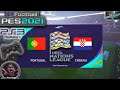 Portugal Vs Croatia UEFA Nations League eFootball PES 2021 || PS3 Gameplay Full HD 60 Fps