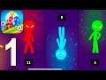 Stickman Party: 4 Player Games - Gameplay Walkthrough Part 1 - Tournament (iOS, Android)