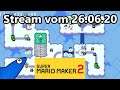 Super Mario Maker 2 - Endlos-Herausforderung & Eine Welt! - Stream vom 26.06.20
