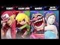 Super Smash Bros Ultimate Amiibo Fights   Terry Request #102 Terry & Toon Link vs Wario & Wii Fit