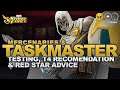 Taskmaster & Best Merc Testing: T4, unlock and red star recommendations
