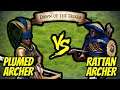 200 Elite Plumed Archers vs 164 Elite Rattan Archers | AoE II: Definitive Edition