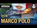 Armada. Battleship Marco Polo. World of Warships guide
