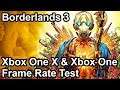 Borderlands 3 Xbox One X vs Xbox One Frame Rate Comparison