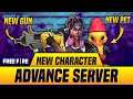 Freefire New Update 2021 Advance Server : New Pet Duck | New Character D Bee | New Gun uzi Pistol