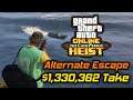 GTA Online Cayo Perico Heist: Trying An Alternate Getaway, Solo, Disguised ($1,330,362 Take)