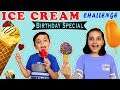 ICE CREAM CHALLENGE | Funny Blindfold Challenge Eating Happy Birthday | Aayu and Pihu Show
