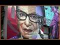 Ruth Bader Ginsburg mural unveiled in New York