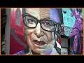 Ruth Bader Ginsburg mural unveiled in New York