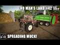 Spreading Manure, Digestate and Sowing Barley - No Man's Land #42 Farming Simulator 19 Timelapse