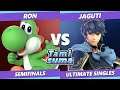 TAMISUMA 166 SSBU - Ron (Yoshi) Vs. Jaguti (Marth) Smash Ultimate Semifinals