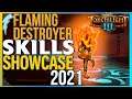Torchlight 3 - Flaming Destroyer Subclass Skills Showcase