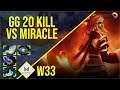 w33 - Lina | GG 20 KILL vs Miracle | Dota 2 Pro Players Gameplay | Spotnet Dota 2