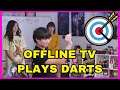 WHO THROWS THE BEST DARTS?!!! - Reacting to Offline TV Plays Darts | ROBOT DOG DARTBOARD #OfflineTV