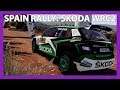 WRC 8 Attacking a Spanish Rally Stage in a Skoda WRC2 Car