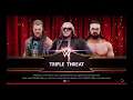 WWE 2K19 Bret Hart '19 VS Chris Jericho,Drew Mcintyre Triple Threat Elimination Match