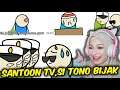 ANIMASI KOK GINI?? SANTOON TV | REACTION