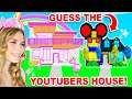 Guess Which YOUTUBER Lives Here WIN A PRIZE In Adopt Me! (Roblox)