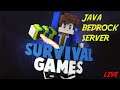 Minecraft Java + Bedrock Live Streaming Gameplay Survival Mode (Public And Private Servers)