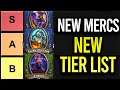 NEW CHARACTERS! Updated PVP Tier List for Best Mercs! | Hearthstone Mercenaries