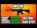 NEW OVERPOWERED M4A1 CLASS SETUP IN WARZONE! BEST M4A1 CLASS SETUP!