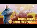 Throw different shield items or healing items (Brutus' Briefing) Fortnite Tutorial