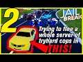 TRYING TO FLEE A WHOLE SERVER OF COPS WITH THE SLOWEST VEHICLE IN JAILBREAK?! | Starting Over (Ep.2)