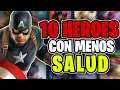 10 HEROES con MENOS VIDA en Mobile Legends!! - Mobile Legends - Leo