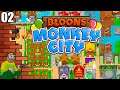 Bloons Monkey City - Ninja Monkeys Mean Serious Monkey Business! - Let's Play Gameplay #2