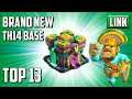 Brand New Top 13 TH14 War Base With Link ( Town Hall 14 New Base ) Easy To Copy Include Link